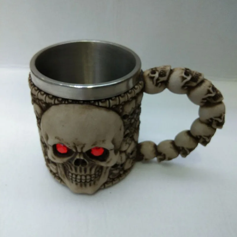 Кружка смерти креативная кружка для питья 3d стерео нержавеющая сталь голова