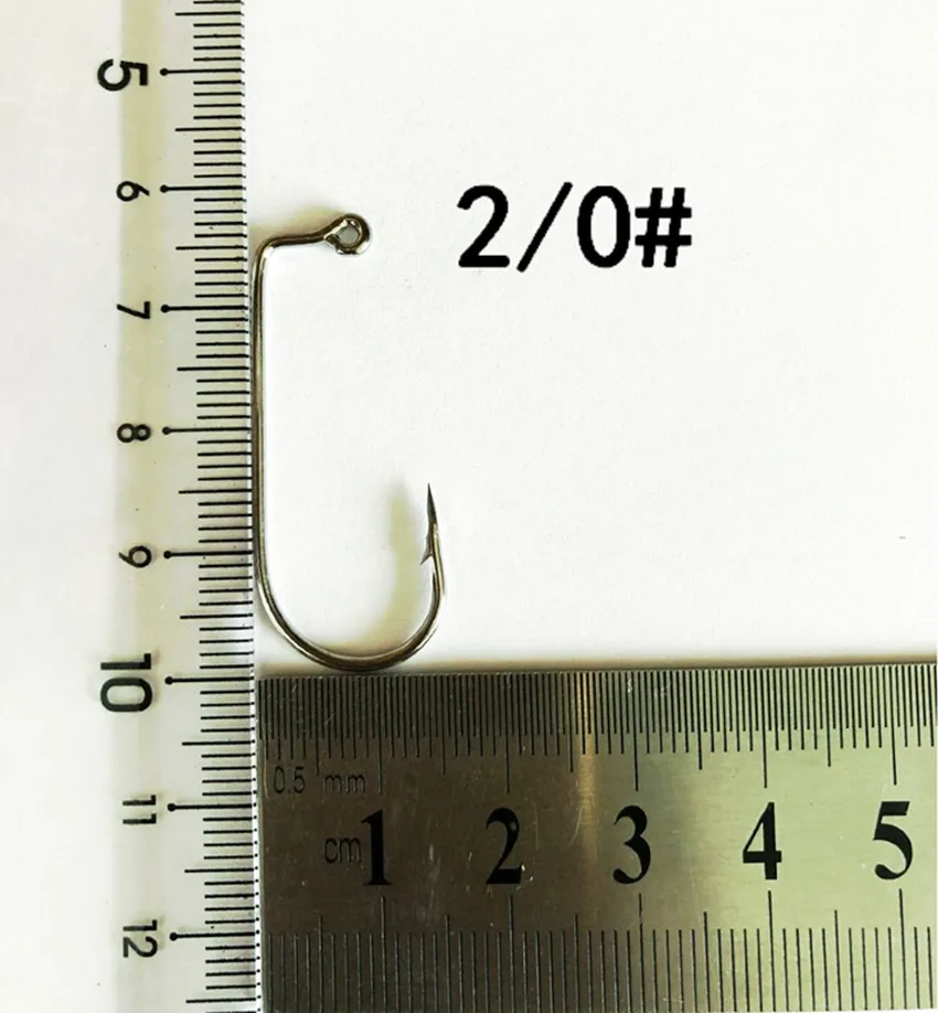 Size 2I0 100 шт. 9147 рыболовный крючок из высокоуглеродистой стали, черный колючий 90 градусов, Абердин, офсетные рыболовные крючки, РАЗМЕР 8#-6/0 - Цвет: Size 2I0