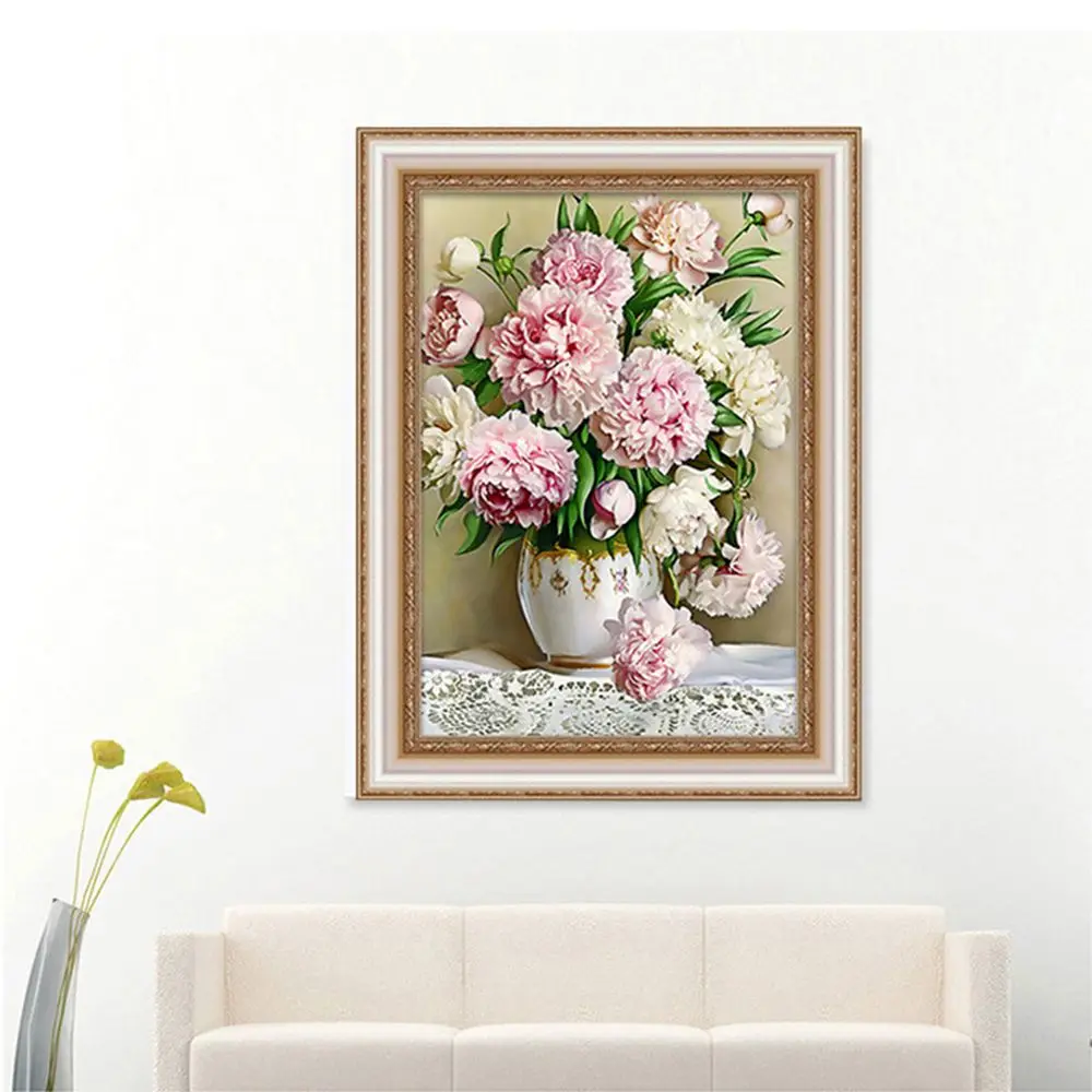 1 PC Home Decoration DIY Diamond Painting Peony Floral Needlework Embroidery Decor Wedding | Дом и сад