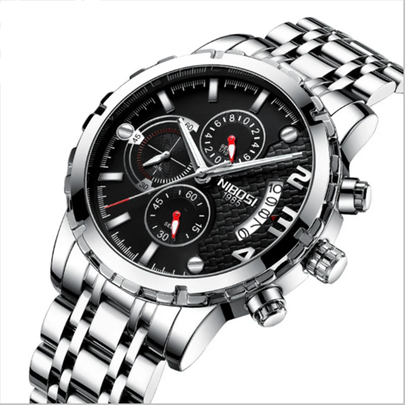

NIBOSI 2018 Relogio Masculino Men Watches Luxury Famous Top Brand Men's Fashion Casual Dress Watch Military Quartz Wristwatches