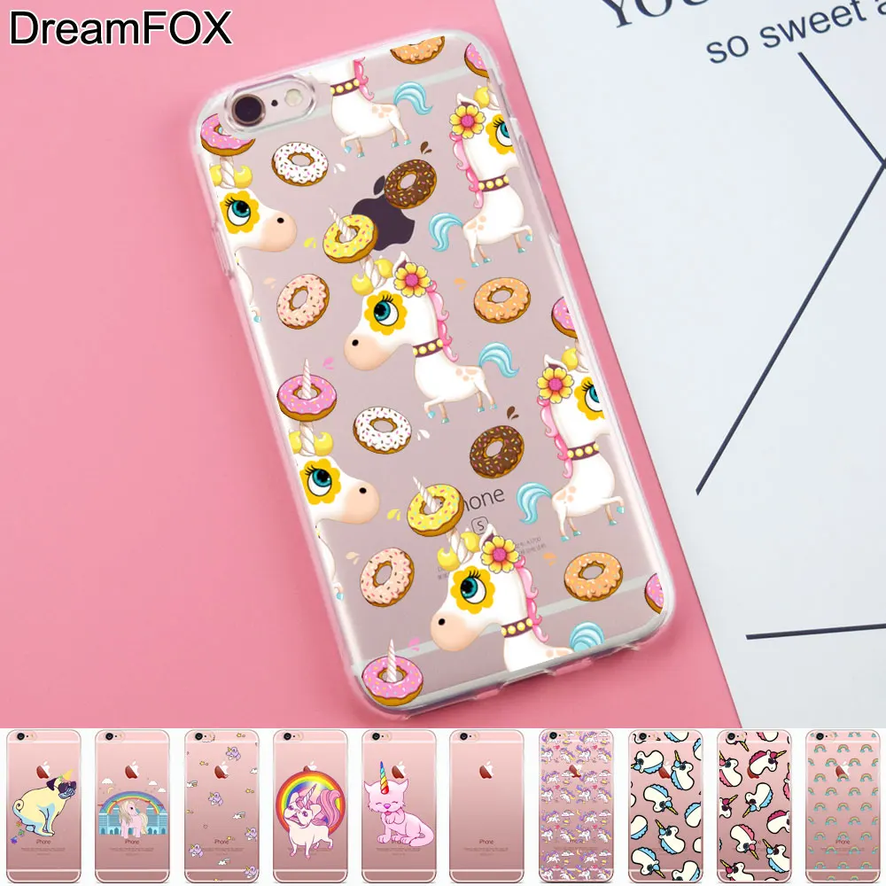L281 Модный Милый Мягкий ТПУ силиконовый чехол с единорогом для Apple iPhone 11 Pro X XR XS Max 8 7