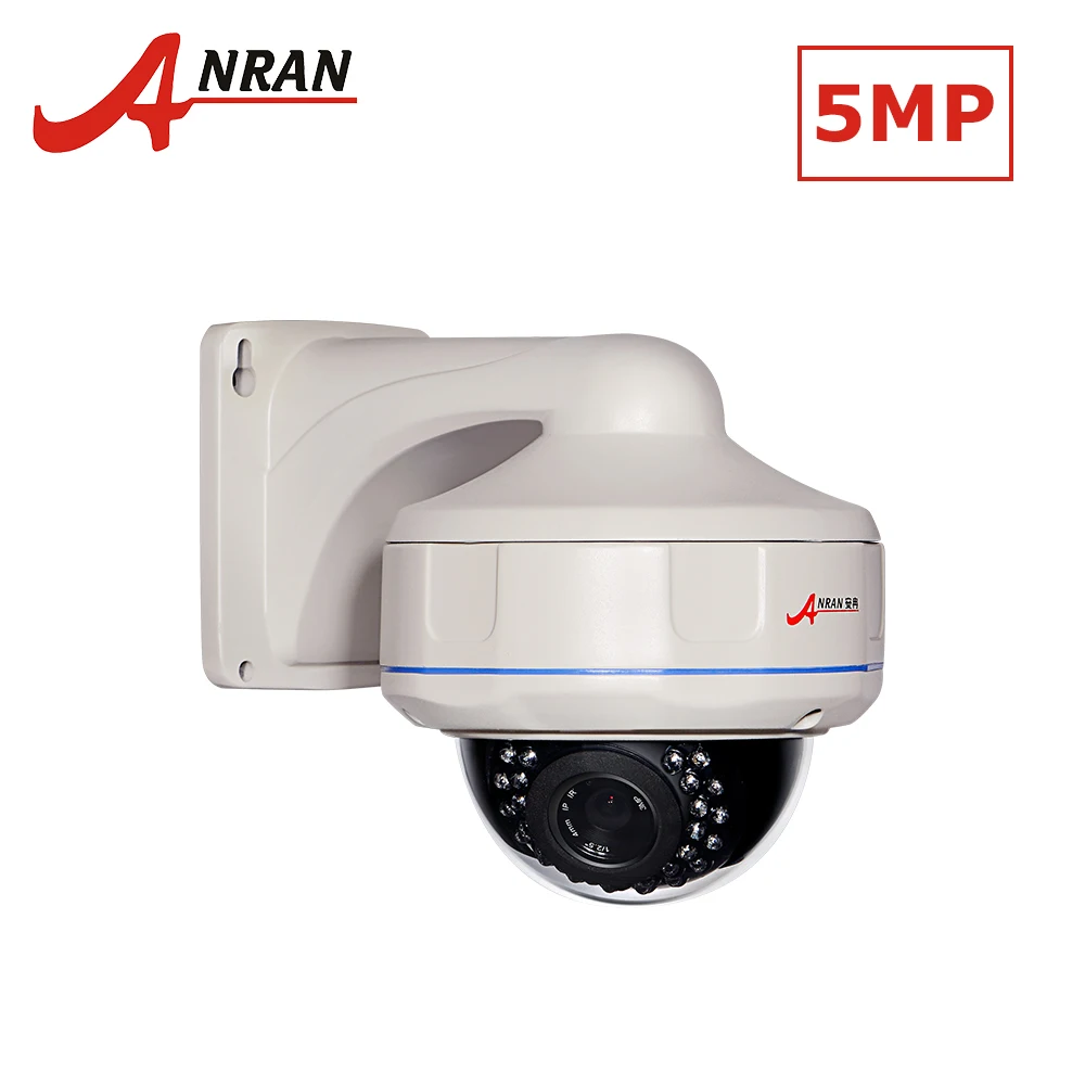 ANRAN АНТИВАНДАЛЬ IP Камера 5MP HD купол безопасность H.265 Обнаружение движения