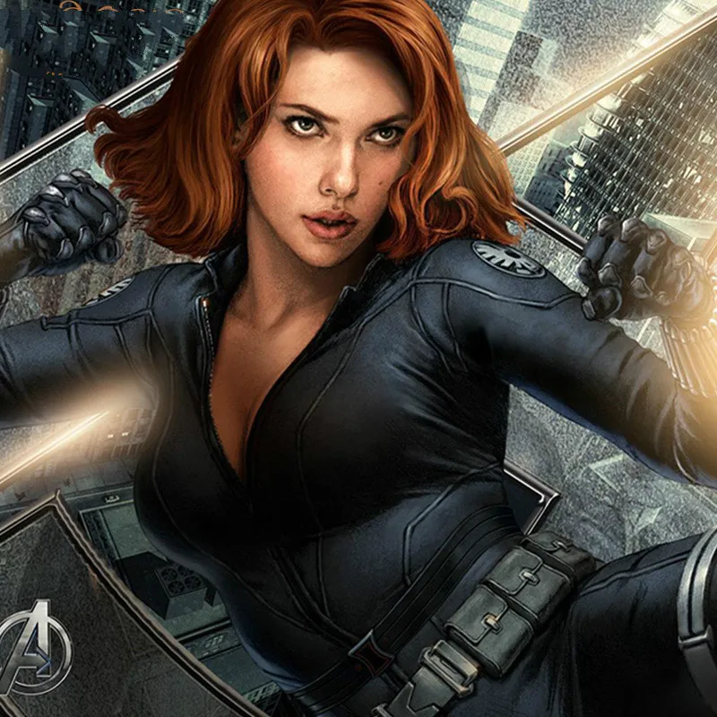 Парик COSREA из черной вдовы для косплея Женский синтетический коричневый кудрявый