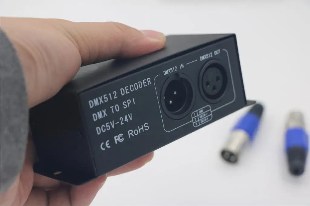 Светодиодный декодер DMX цифровой дисплей 5 24 В постоянного тока контроллер RGB DMX512