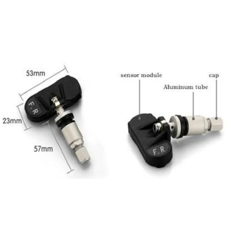 Солнечная энергия USB TPMS автомобильная система контроля давления в шинах с 4