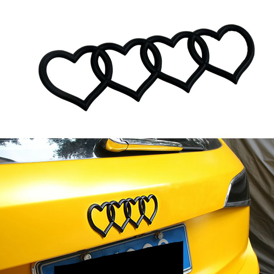 Модифицированная наклейка на багажник автомобиля логотип 3D для Audi A3 A4 B8 B6 A6 C6 A5 B7 Q5