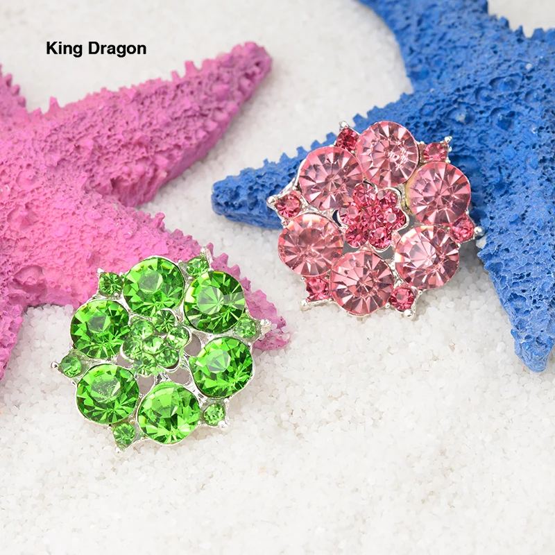 Розовые стразы King Dragon для украшения приглашений или обуви 25 мм, 10 шт./лот, серебристый цвет KD550