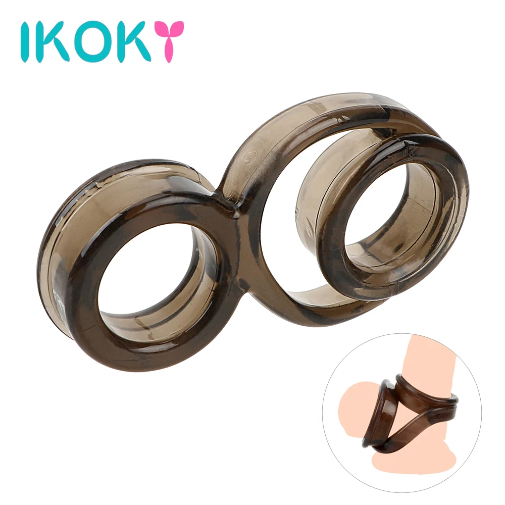 Кольца для пениса ikoky кольца с задержкой эякуляции секс-игрушки мужчин