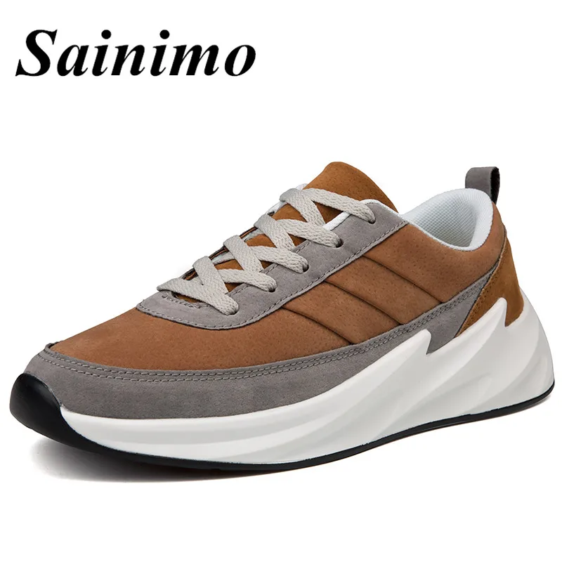 Модные кроссовки мужская повседневная обувь для ходьбы на шнуровке