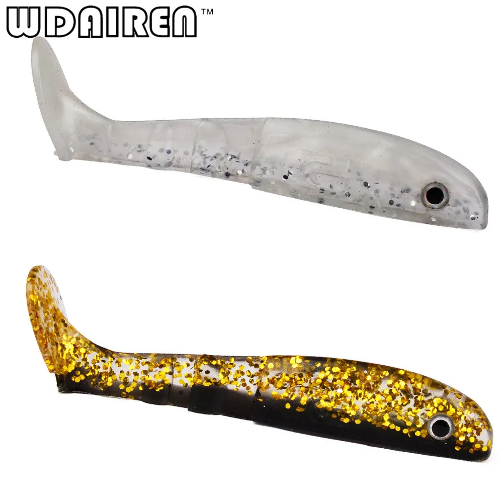 WDAIREN 10 шт./лот, Мягкая приманка, приманка для рыбалки, ручная силиконовая приманка для ловли басов, гольян, 10 см/9 г, приманки ручной работы, плавающая пластиковая приманка, приманка Pasca WD-434