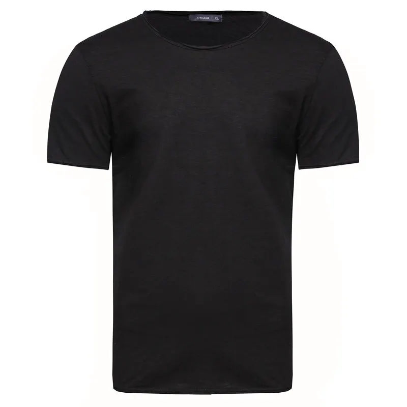 4 Pcs Black Прямая поставка GustOmerD 4 шт. футболки мужские брендовые качественные хлопок футболка мужская повседневная облегающая с круглым вырезом Футболка мужская 8 цветов - Цвет: 4 Pcs Black