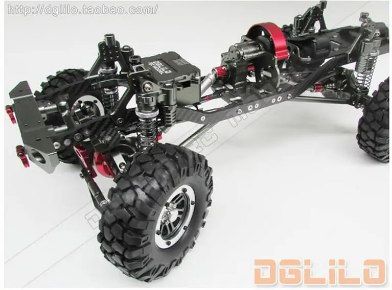 Осевая рама SCX10 обновленная 1/10 RC Rock Crawler алюминиевая с ЧПУ и карбоновая | Игрушки