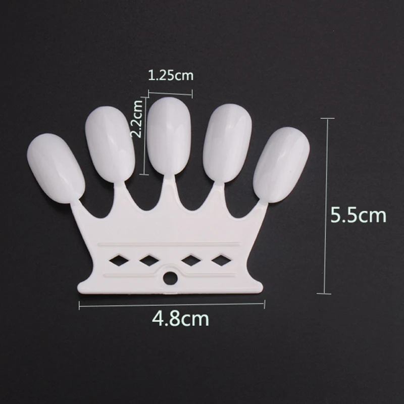 Фальшивая наклейка для ногтей корона цветная карточка практичные точки имитация