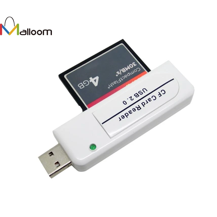 Malloom Новое поступление аксессуары для ПК высокоскоростной USB 2,0 CF кард-ридер компактный флэш USB кард-ридер для ПК компьютера