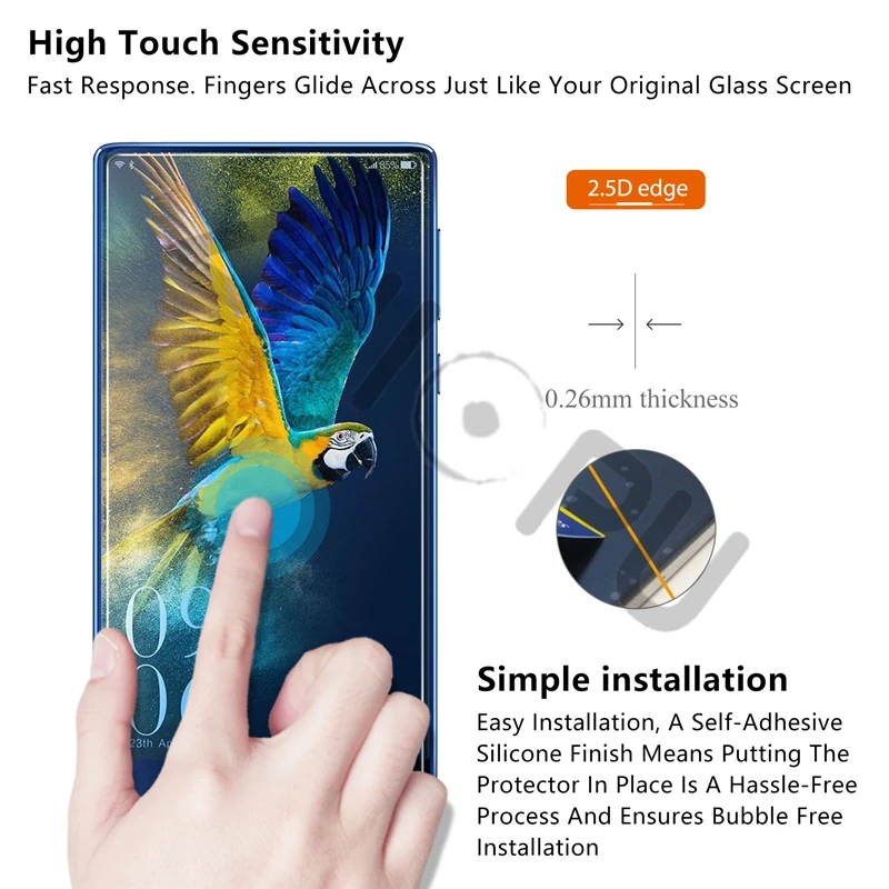 2 шт./лот 2.5D 0 26 мм 9H Премиум Закаленное стекло для Elephone S8 6 дюймов Защитная пленка