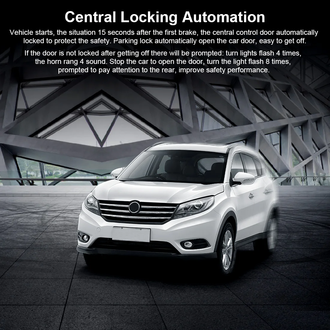 Универсальная автомобильная смарт сигнализация 433 МГц с дистанционным запуском