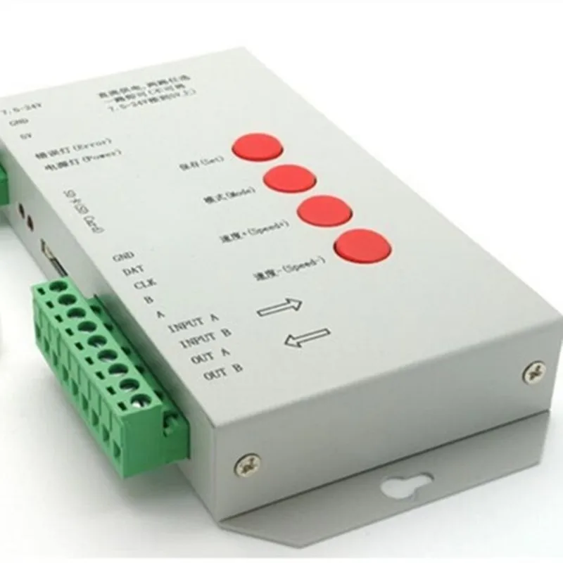 DC5 ~ 24 В T1000S SD карты WS2801 WS2811 WS2812B APA102 LPD6803 LPD8806 DMX512 LED 2048 пикселей контроллер T 1000S RGB