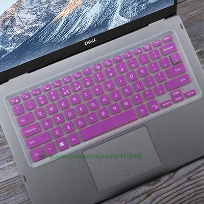 Purple Мягкий кремниевый ноутбук покрытие для клавиатуры протектор для Dell Latitude 3450 3460 3470 3480 3488 3490 P49G P53G P54G - Цвет: Purple