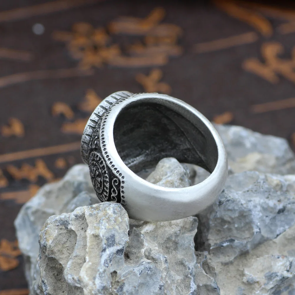 Youe shone мужской скандинавский языческий трискелет руля Awe Aegishjalmur futark Viking Magic Stave Runic