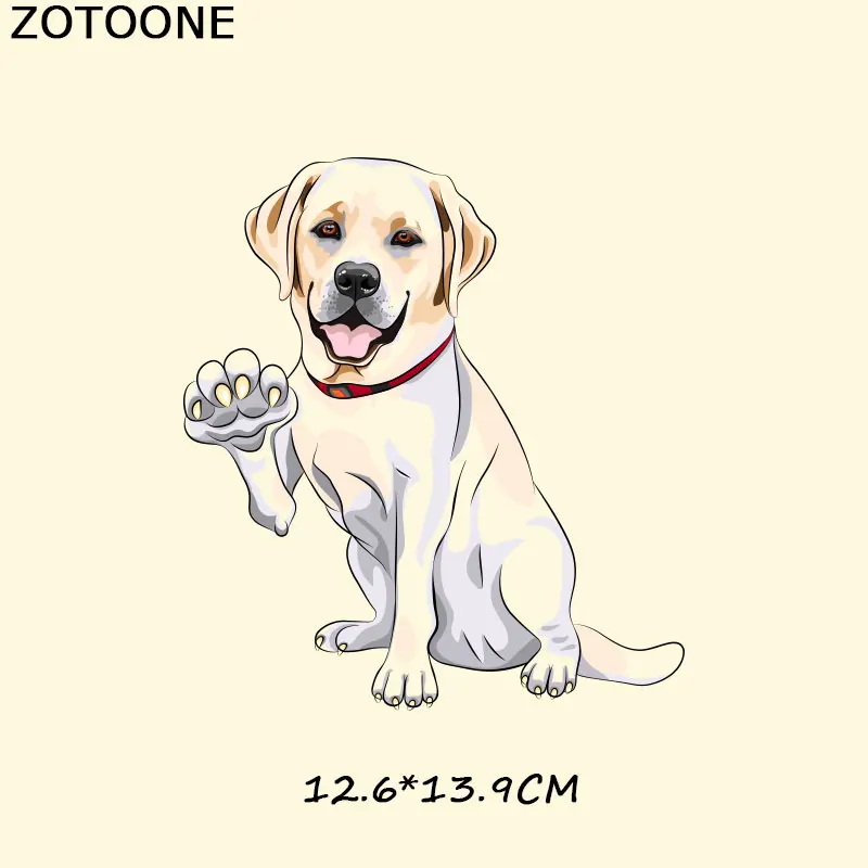 ZOTOONE нашивки с изображением собаки из мультфильма, наклейка с утюгом на одежду, нашивка, Аппликации, сделай сам, футболка, платье, термопереводная бумага C