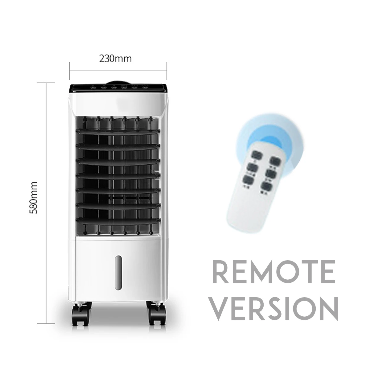 remote control 10L резервуар для дома, для воды, переносной вентилятор для кондиционирования воздуха, увлажнитель, таймер сна, 220 В 65 Вт, спальня, гостиная, офис - Цвет: remote control