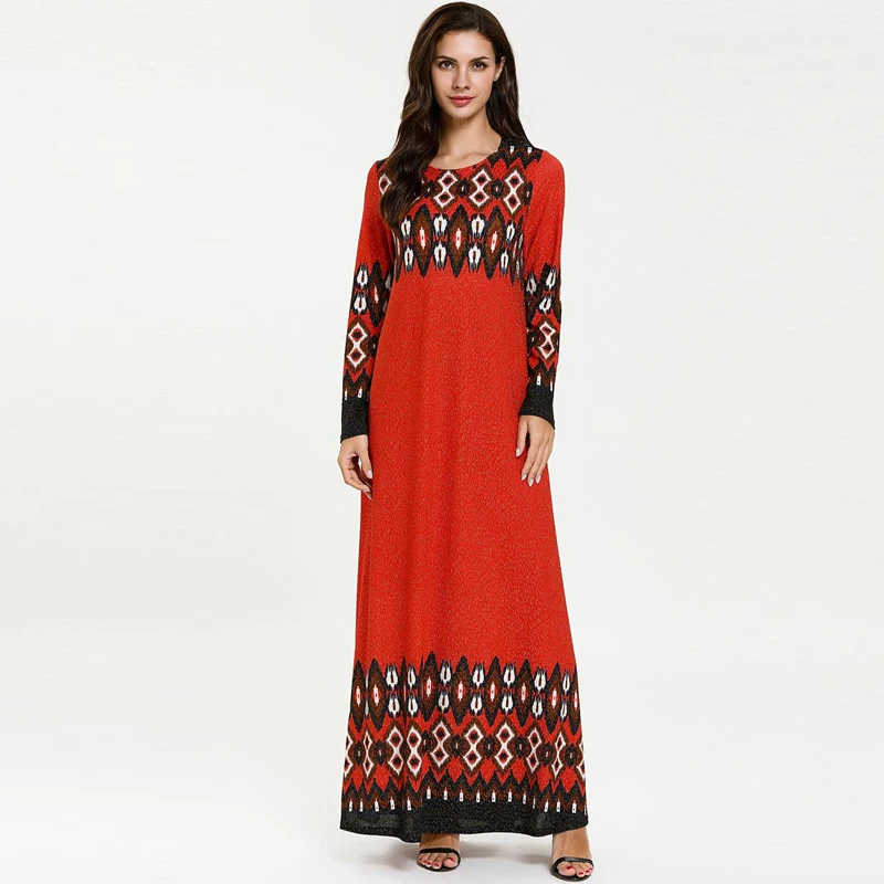 Vestidos кафтан абайя Marocain Дубай исламский арабский мусульманский хиджаб платье для