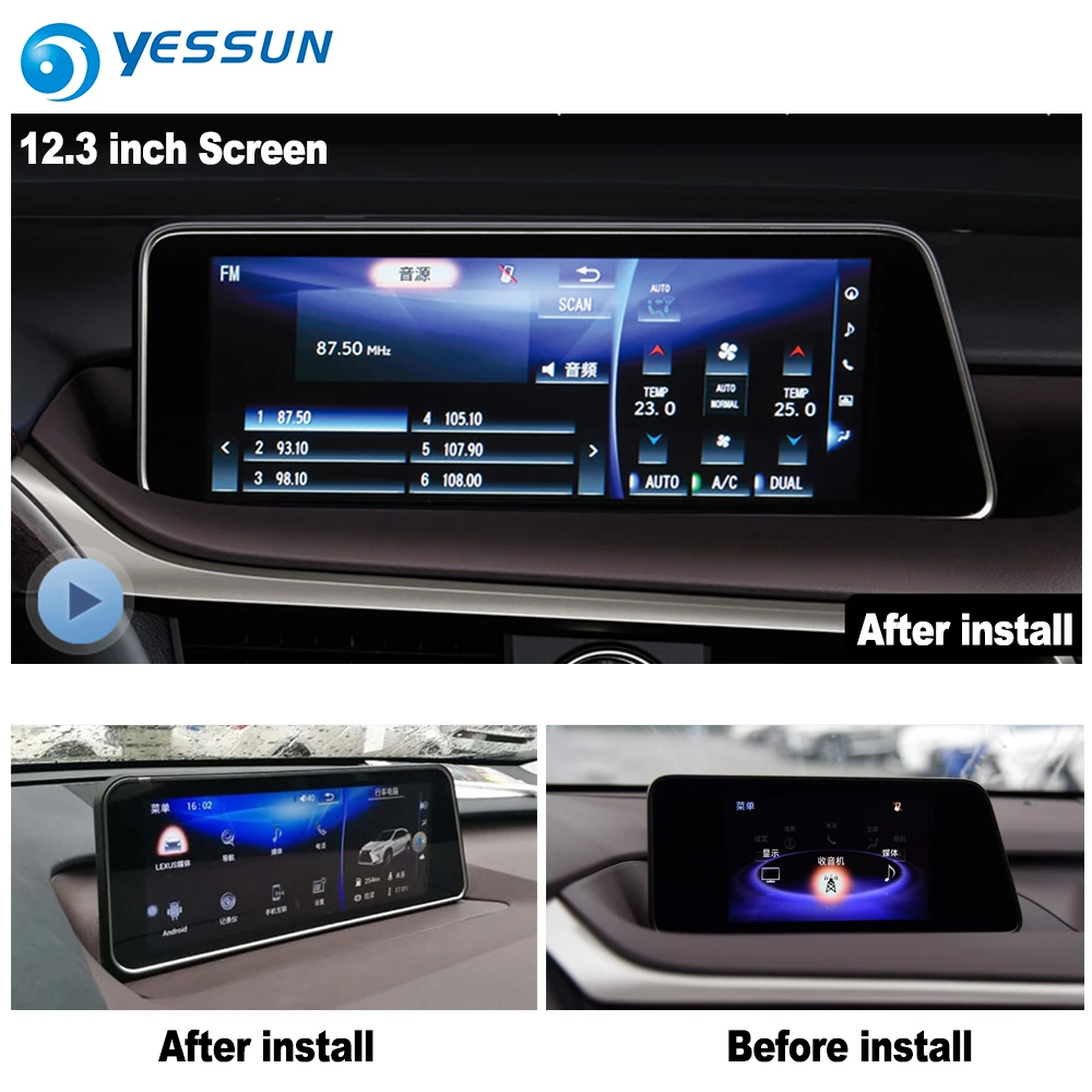 Для Lexus RX 450h RX450h автомобильный Android Carplay gps навигатор мультимедийный плеер Радио стерео WiFi DVD дисплей