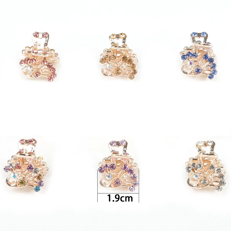 style 13 randomly Новинка, цветные стразы, корона, Бабочка, бант, заколка для волос, женские заколки для волос, заколки-пряжки для волос, головные уборы, инструмент для укладки волос, аксессуары - Цвет: style 13 randomly
