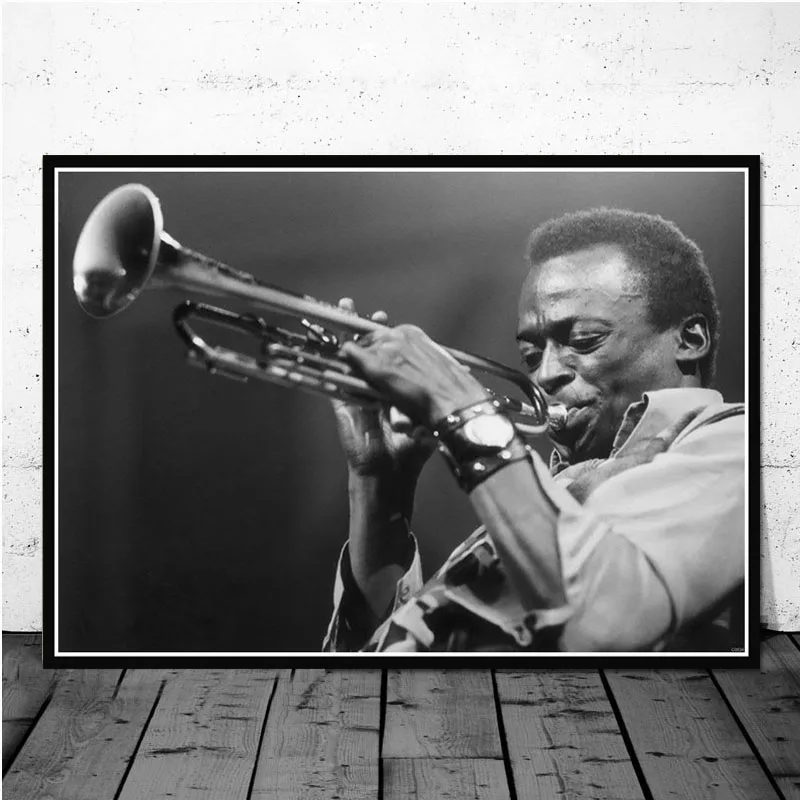 Posters and Prints Miles Davis Poster Kind Of Blue Jazz Music Album Poster Wall Art Picture Canvas Painting for Room Home Decor - Цвет: 0016
