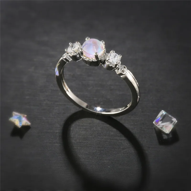RedLip 5 мм AAAAA кубического циркония кольцами для женщин Мода модные кольцо anillos mujer |