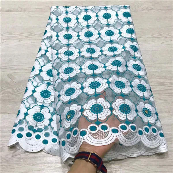 Молочный шелк высокое качество африканская кружевная швейцарская вуаль