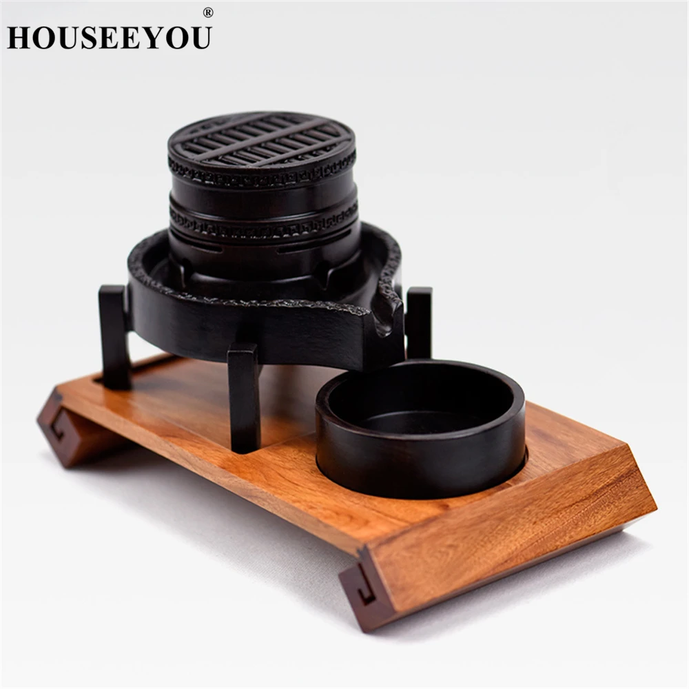 Креативная деревянная ароматическая курильница для благовоний горелка катушка