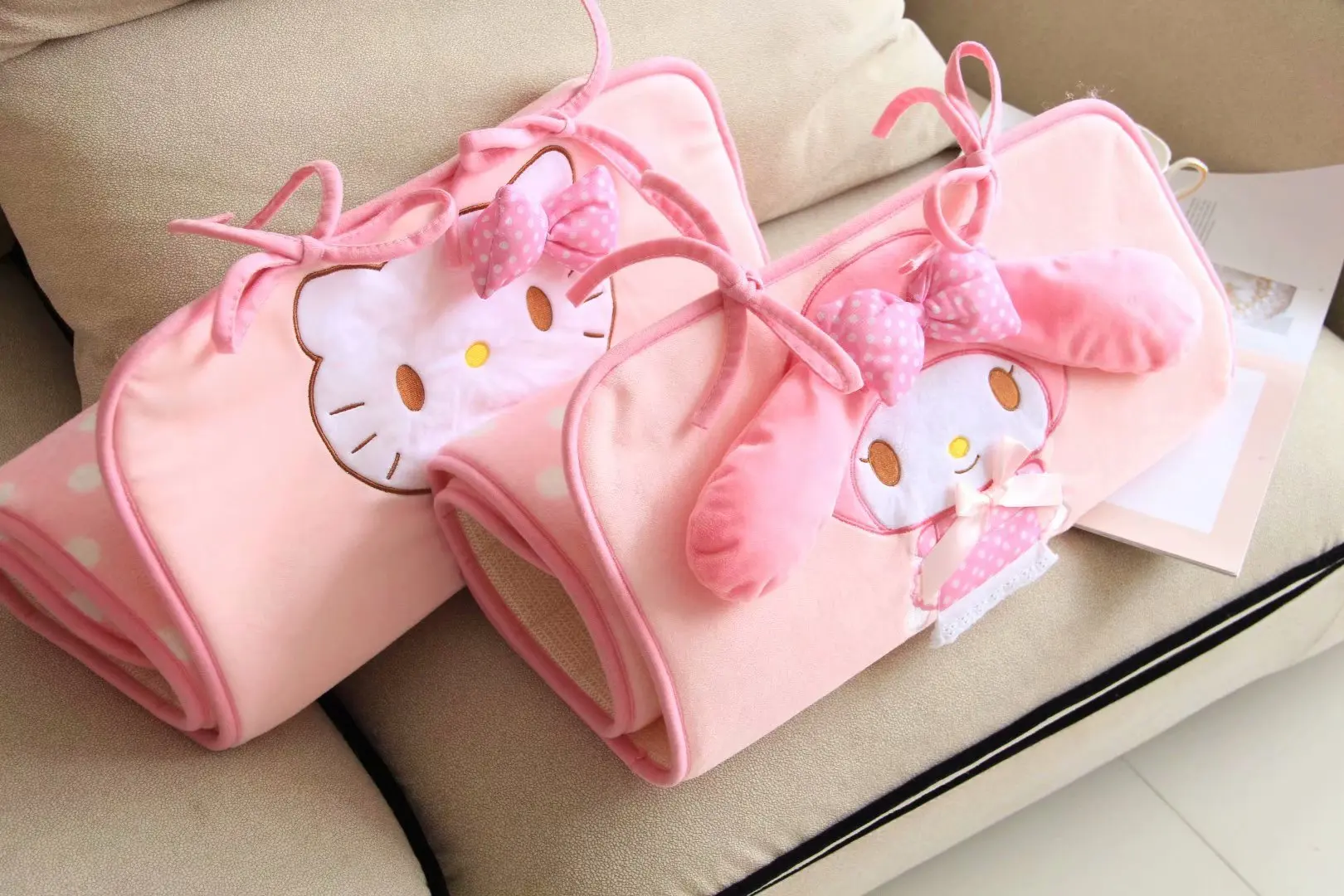 Мультфильм Япония рисунок «Hello Kitty» My Melody милые рулонные коврики диван с подушками подушки игровые коврики рисунок «Hello Kitty» My Melody Нескользящие разбойник ковер
