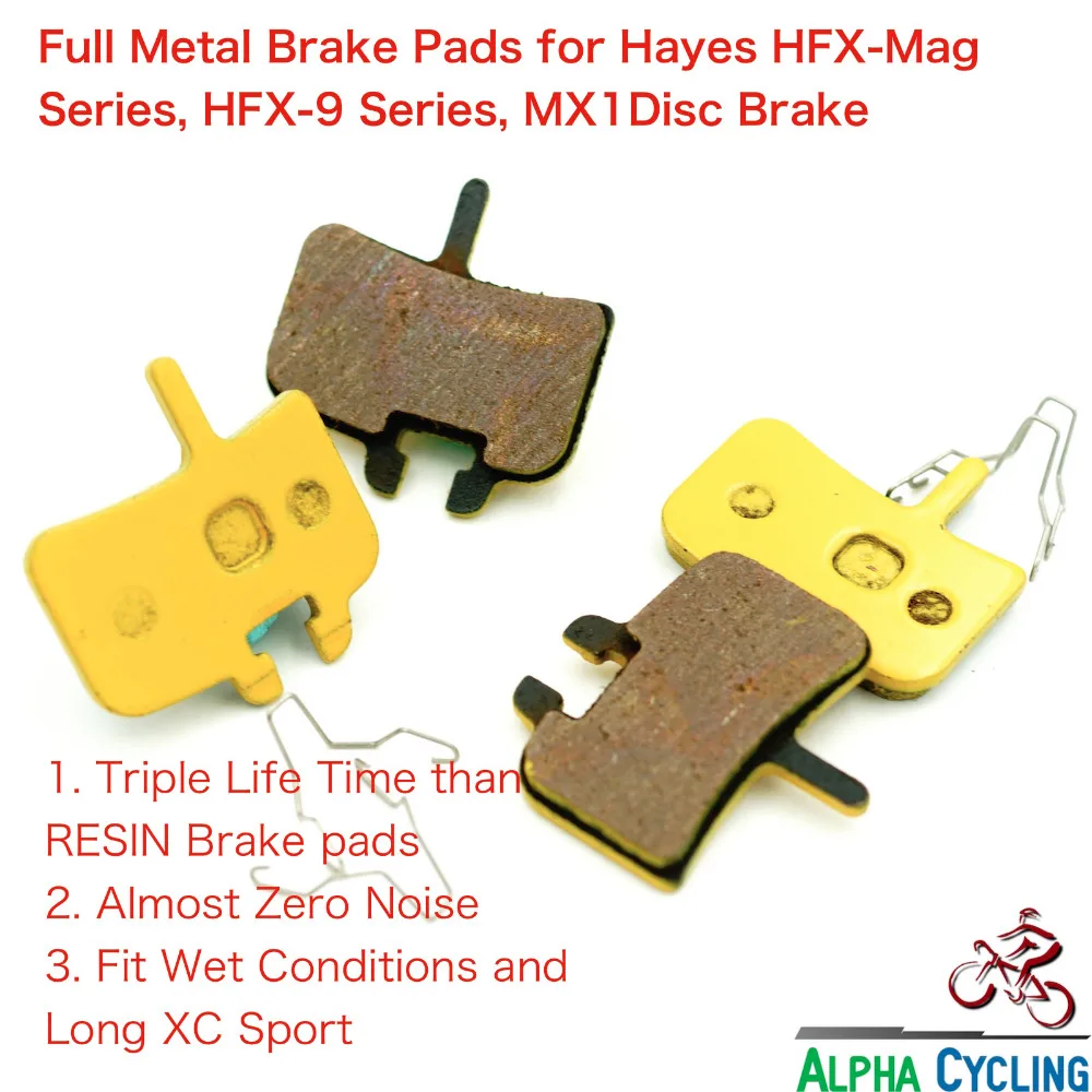 Велосипедные дисковые Тормозные колодки для HAYES MX1/NINE/MAG 2 пары полностью