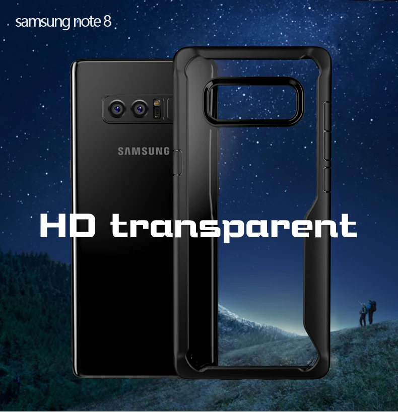 Для Samsung Galaxy Note 8 Дело Роскошные ТПУ акриловая задняя крышка для плотная Чехол