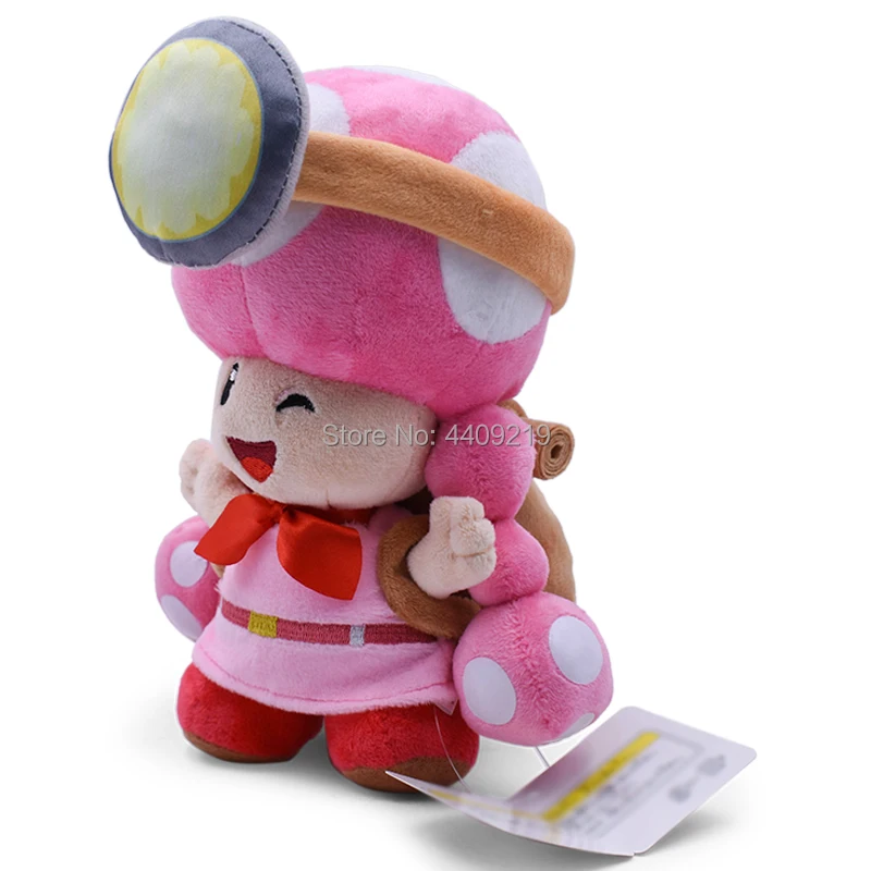 20 см Супер Марио Bros Плюшевые игрушки Toad Toadette грибы шахтеры рюкзак для путешествий мягкие куклы