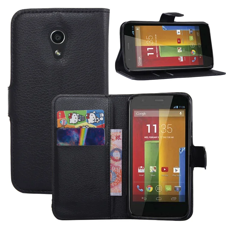 Ретро кошелек кожаный чехол для Motorola MOTO G2 книга Стиль с держателей карт G
