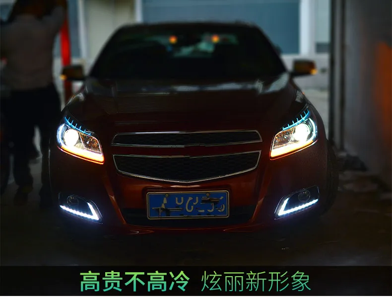 Автомобильный Стайлинг, фары в сборе для Chevrolet Malibu, фары 2012- Malibu, светодиодные фары, светодиодные фары drl, прожекторные фары