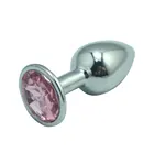 13 цветов на выбор 3,3*8,1 см Средний размер мини серебристая металлическая Анальная пробка секс-игрушки для мужчин