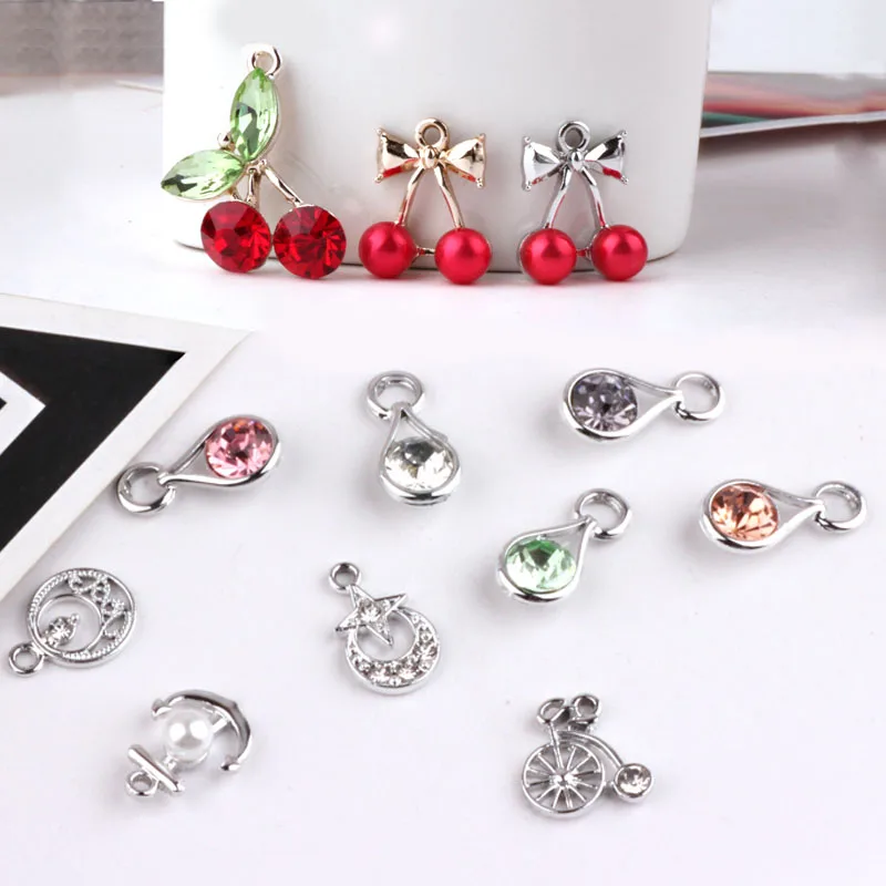 Новое поступление 30 шт./лот капли воды/вишня Геометрическая Форма сплав