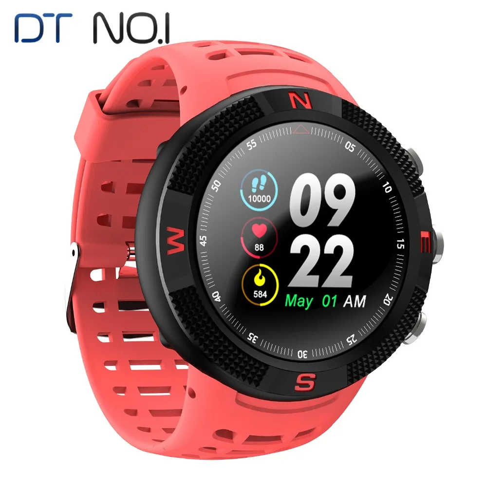 № 1 F18 gps ГЛОНАСС Smartwatch сердечного ритма спортивные часы браслет IP68 компас Bluetooth
