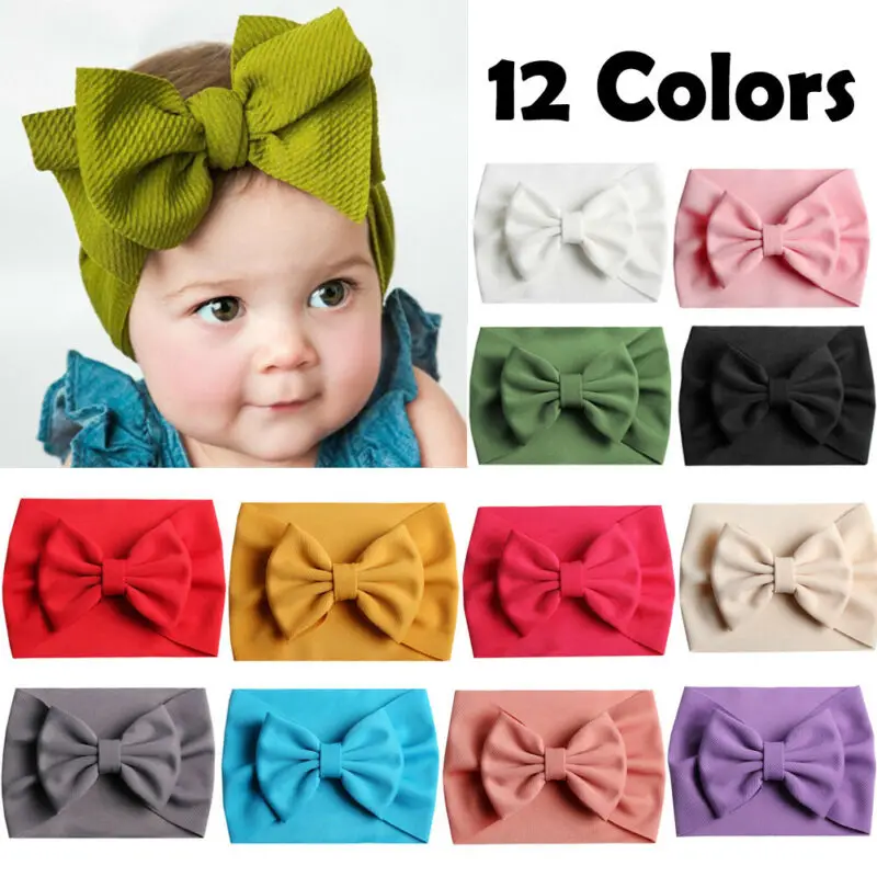 Повязка на голову хлопковая для девочек 12 цветов аксессуары волос Товары