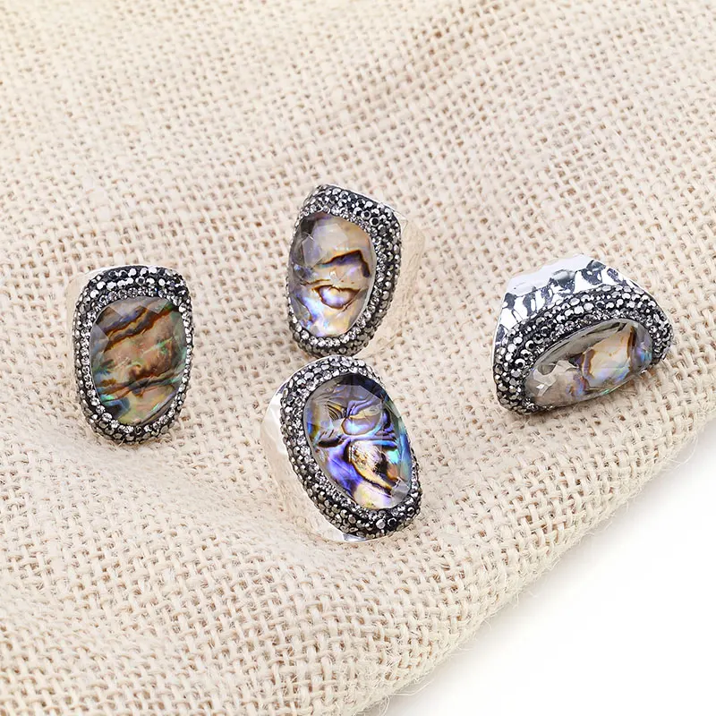 BELLA. TIME богемные кольца ракушки с естественной бабочкой для женщин ювелирные