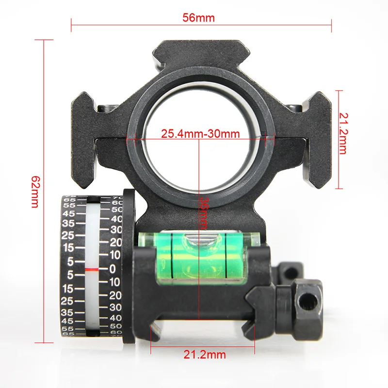 

New hunting accessories riflescopes mount 25.4mm or 30mm Double Ring Cantilever Weaver Scope Mount With Level Buble