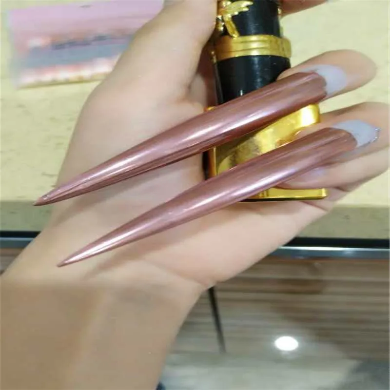 TCWZ820 Rose Gold Mirror Chrome Powder Dust Shiny Magic Effect Nails Art Pigment DIY Nail Decorations polish gel | Красота и здоровье