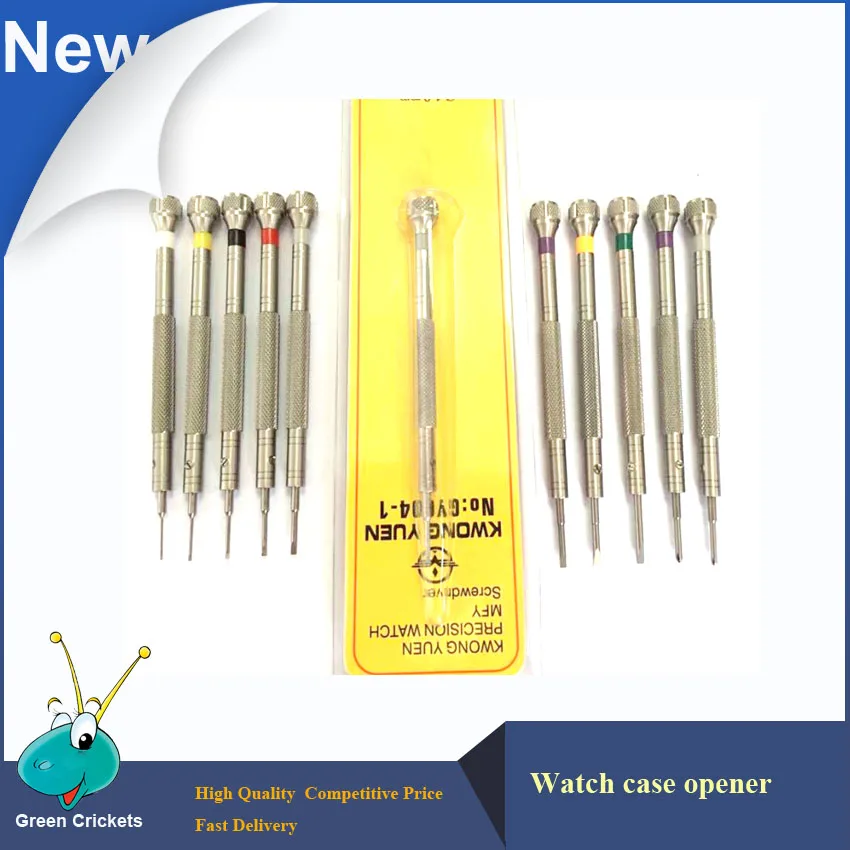 

10pcs/lot watch repair screwdriver Kits,0.6/0.8/1.0/1.2/1.4/1.6/1.8/2.0mm Watchmaker screwdriver watch repair tool set