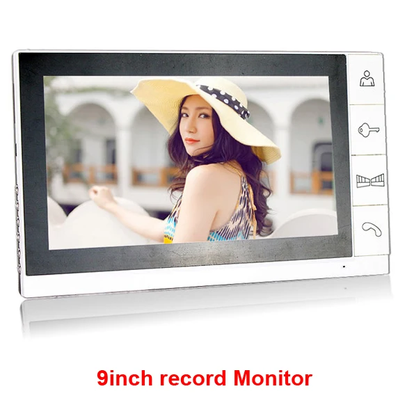 Only Monitor 9 дюймов видеодомофон 700tvl цветная уличная камера " ЖК-монитор система дверного телефона - Цвет: Only Monitor