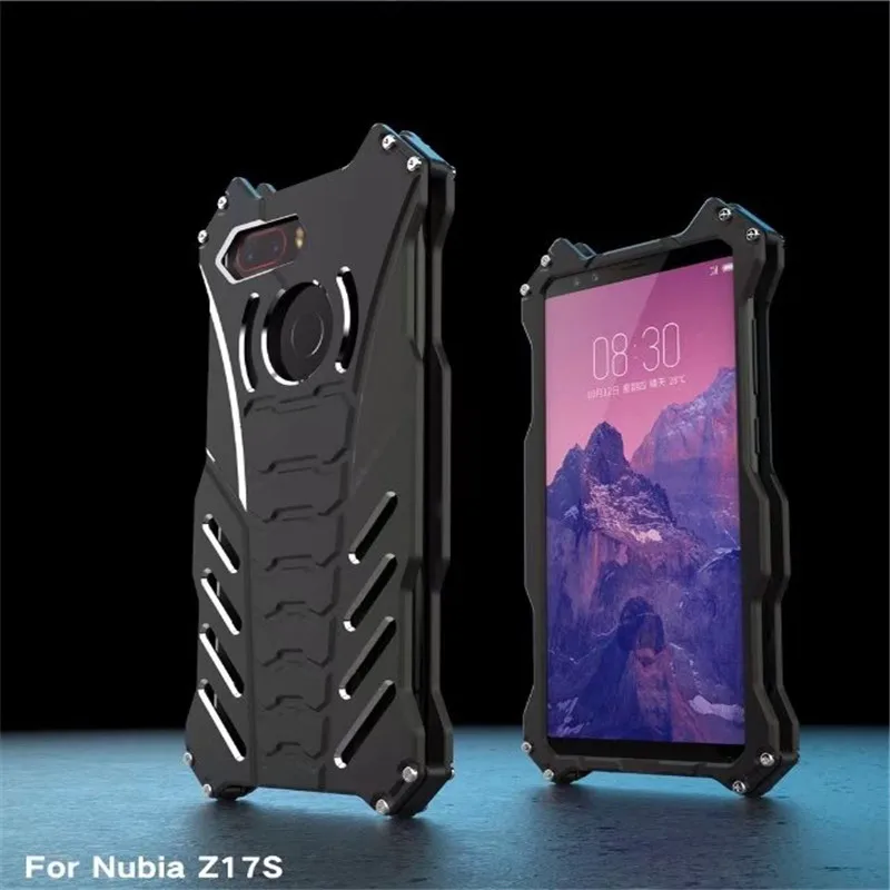 Оригинальный чехол R just для Nubia Z17 Mini металлическая алюминиевая армированная