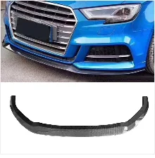Спойлер для переднего бампера из углеродного волокна для Audi A3 RS3 Not A3 S3 стайлинга автомобилей