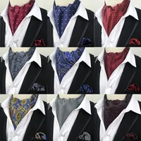 ljt04 09 20 mens dots paisley silk necktie cravat tie handkerchief set silk gentlemen selft tied wedding ascot bowtie ties party